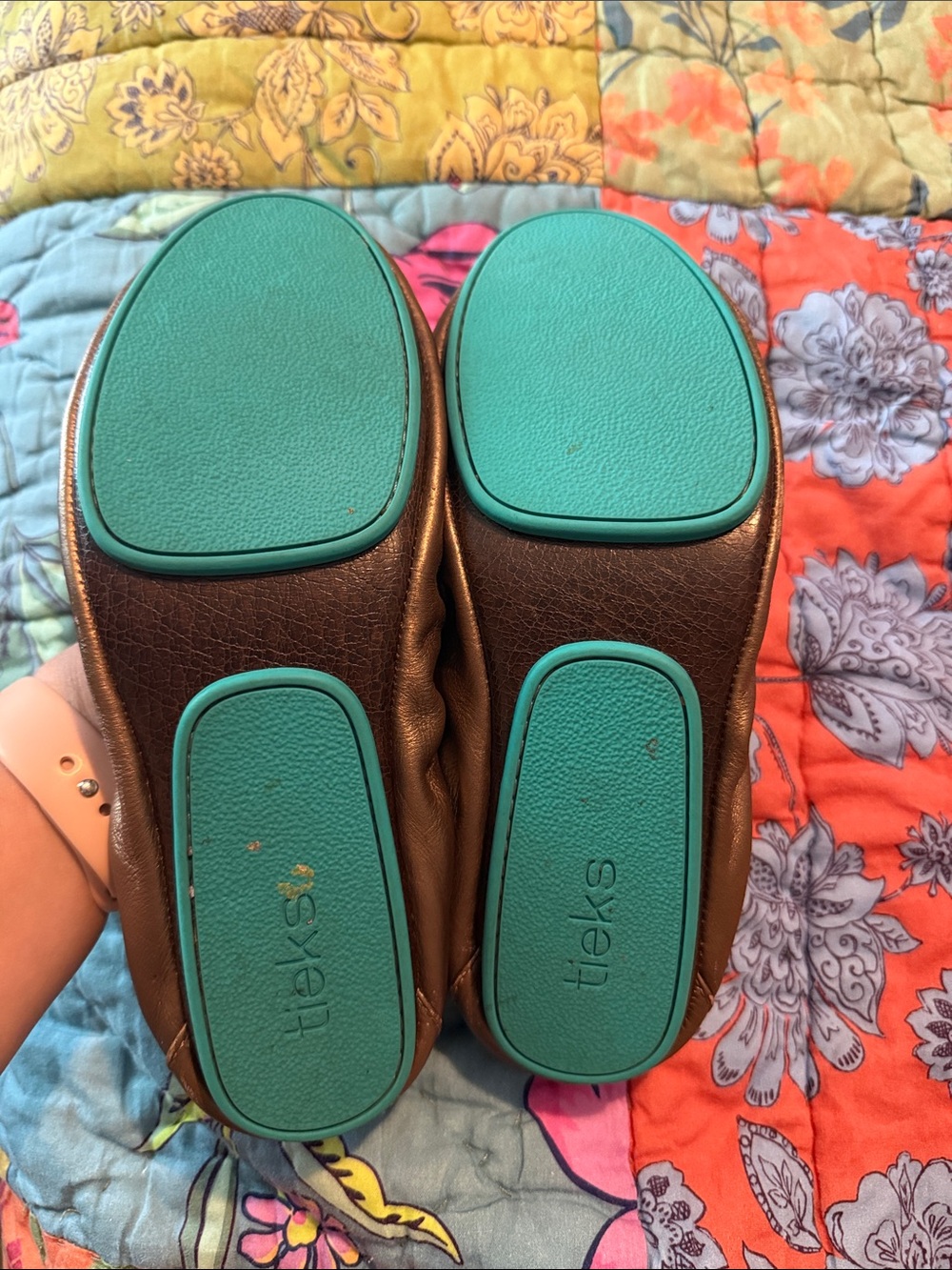 Tieks Bronze Ballet Flats - Picture 2 of 4